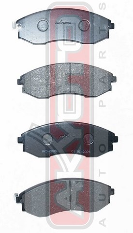 КОЛОДКИ ТОРМОЗНЫЕ ДИСКОВЫЕ ПЕРЕДНИЕ AKD-0083