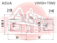 ПОЛУОСЬ ПРАВАЯ VWISH-T5M2