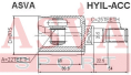 ШРУС ВНУТРЕННИЙ ЛЕВЫЙ 22x35x25 HYIL-ACC