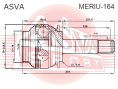 ШРУС ВНУТРЕННИЙ ЗАДНИЙ 34X79.9X32 MERIU-164