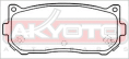 КОЛОДКИ ТОРМОЗНЫЕ ДИСКОВЫЕ ЗАДНИЕ AKD-1109