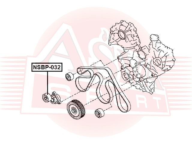 РОЛИК НАТЯЖНОЙ NSBP-032