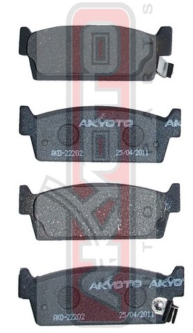 КОЛОДКИ ТОРМОЗНЫЕ ДИСКОВЫЕ ЗАДНИЕ AKD-22202