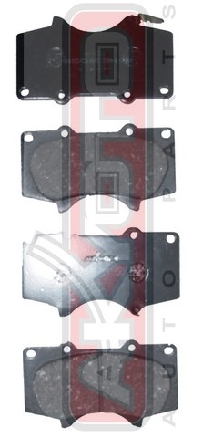 КОЛОДКИ ТОРМОЗНЫЕ ДИСКОВЫЕ ПЕРЕДНИЕ AKD-1482