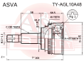 ШРУС НАРУЖНЫЙ 27X61.2X30 TY-AGL10A48
