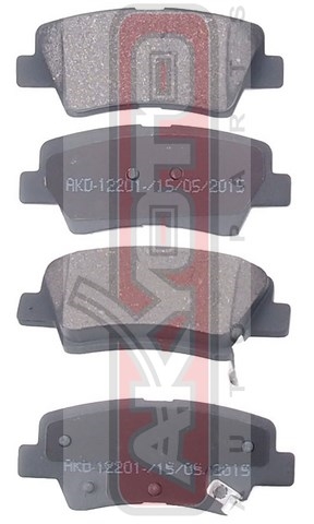 КОЛОДКИ ТОРМОЗНЫЕ ДИСКОВЫЕ ЗАДНИЕ AKD-12201