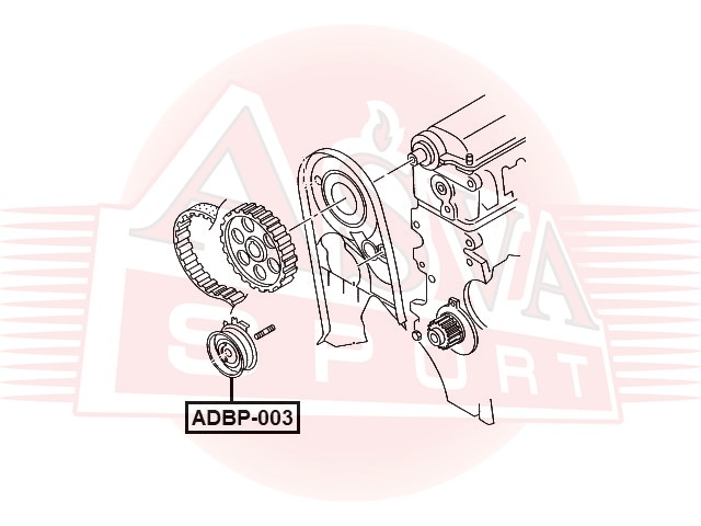 РОЛИК НАТЯЖНОЙ РЕМНЯ ГРМ ADBP-003