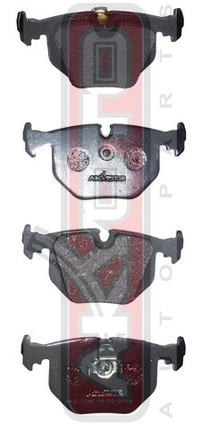 КОЛОДКИ ТОРМОЗНЫЕ ДИСКОВЫЕ ЗАДНИЕ AKD-1045