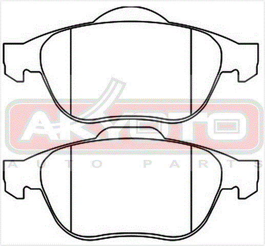 КОЛОДКИ ТОРМОЗНЫЕ ДИСКОВЫЕ ПЕРЕДНИЕ AKD-0204