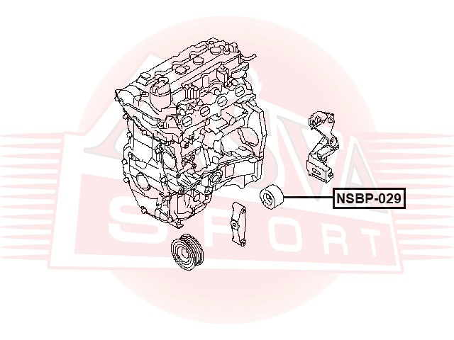РОЛИК НАТЯЖНОЙ NSBP-029