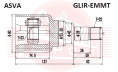 ШРУС ВНУТРЕННИЙ ПРАВЫЙ 23X45X25 GLIR-EMMT