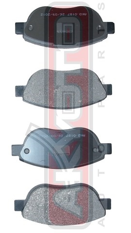 КОЛОДКИ ТОРМОЗНЫЕ ДИСКОВЫЕ ПЕРЕДНИЕ AKD-0187