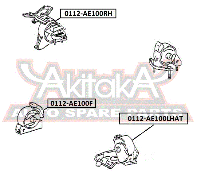 ПОДУШКА ДВИГАТЕЛЯ ЛЕВАЯ 0112-AE100LHAT