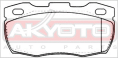 КОЛОДКИ ТОРМОЗНЫЕ ДИСКОВЫЕ ПЕРЕДНИЕ AKD-0243