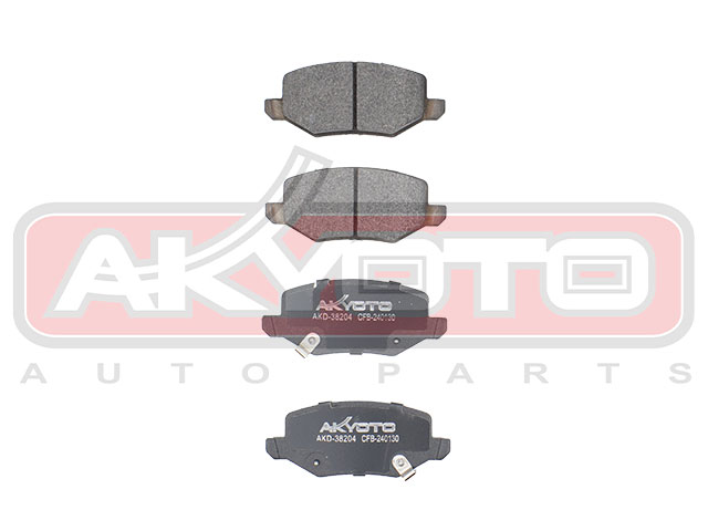 КОЛОДКИ ТОРМОЗНЫЕ ДИСКОВЫЕ ЗАДНИЕ AKD-38204