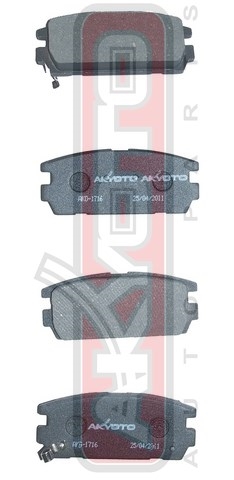 КОЛОДКИ ТОРМОЗНЫЕ ДИСКОВЫЕ ЗАДНИЕ AKD-1716
