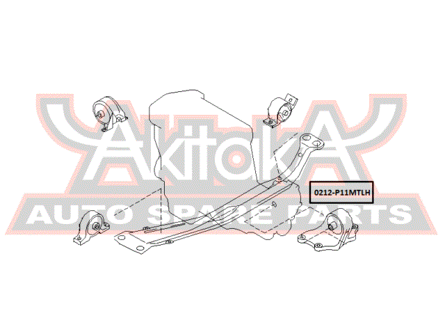 ПОДУШКА ДВИГАТЕЛЯ ЛЕВАЯ MT 0212-P11MTLH