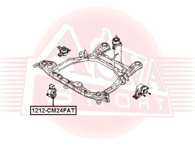 ОПОРА ДВИГАТЕЛЯ ПЕРЕДНЯЯ 1212-CM24FAT