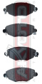 КОЛОДКИ ТОРМОЗНЫЕ ДИСКОВЫЕ ПЕРЕДНИЕ AKD-1248