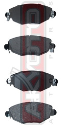 КОЛОДКИ ТОРМОЗНЫЕ ДИСКОВЫЕ ПЕРЕДНИЕ AKD-1248