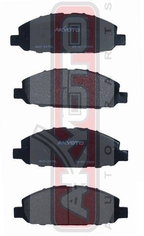КОЛОДКИ ТОРМОЗНЫЕ ДИСКОВЫЕ ПЕРЕДНИЕ AKD-2475