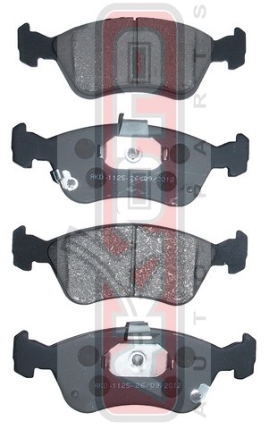 КОЛОДКИ ТОРМОЗНЫЕ ДИСКОВЫЕ ПЕРЕДНИЕ AKD-1125