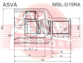 ШРУС ВНУТРЕННИЙ ЛЕВЫЙ 30X42.9X26 NSIL-G15RA