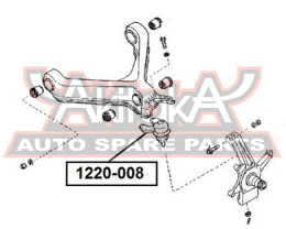 ОПОРА ШАРОВАЯ НИЖНЯЯ 1220-008