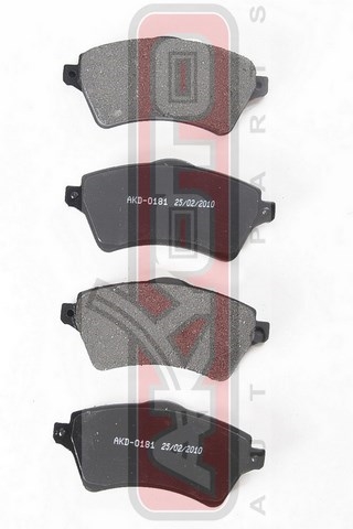 КОЛОДКИ ТОРМОЗНЫЕ ДИСКОВЫЕ ПЕРЕДНИЕ AKD-0181