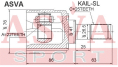 ШРУС ВНУТРЕННИЙ ЛЕВЫЙ 22x41x25 KAIL-SL
