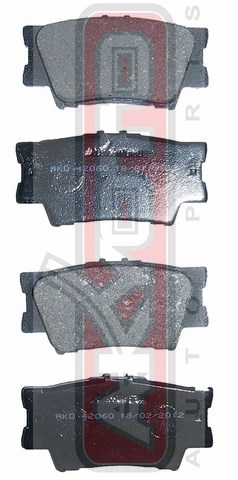 КОЛОДКИ ТОРМОЗНЫЕ ДИСКОВЫЕ ЗАДНИЕ AKD-42060