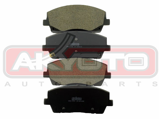 КОЛОДКИ ТОРМОЗНЫЕ ДИСКОВЫЕ ПЕРЕДНИЕ AKD-0780