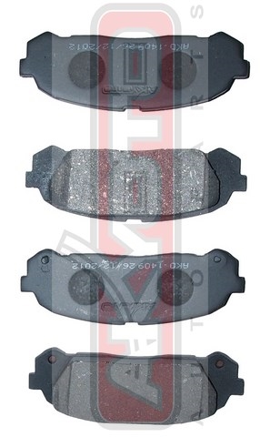 КОЛОДКИ ТОРМОЗНЫЕ ДИСКОВЫЕ ЗАДНИЕ AKD-1409