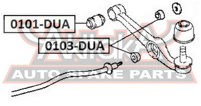 САЙЛЕНТБЛОК ПЕРЕДНЕГО РЫЧАГА 0101-DUA