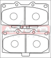 КОЛОДКИ ТОРМОЗНЫЕ ДИСКОВЫЕ ПЕРЕДНИЕ AKD-7463