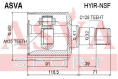ШРУС ВНУТРЕННИЙ ПРАВЫЙ 35x42x28 (OEM-исполнение) HYIR-NSF