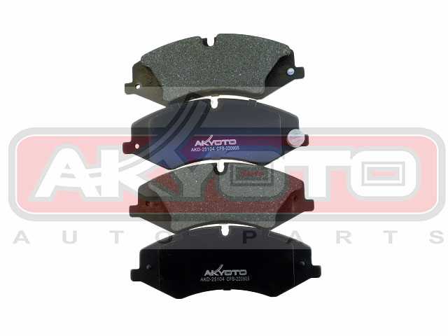 КОЛОДКИ ТОРМОЗНЫЕ ДИСКОВЫЕ ПЕРЕДНИЕ AKD-25104