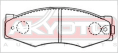 КОЛОДКИ ТОРМОЗНЫЕ ДИСКОВЫЕ ПЕРЕДНИЕ AKD-2105
