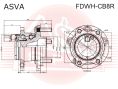 СТУПИЦА ЗАДНЯЯ FDWH-CB8R