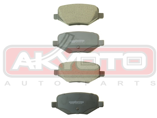 КОЛОДКИ ТОРМОЗНЫЕ ДИСКОВЫЕ ЗАДНИЕ AKD-21204
