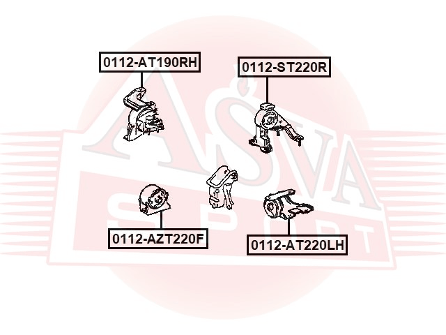 ПОДУШКА ДВИГАТЕЛЯ 0112-AZT220F