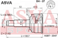 ШРУС НАРУЖНЫЙ 21x47x24 DH-27