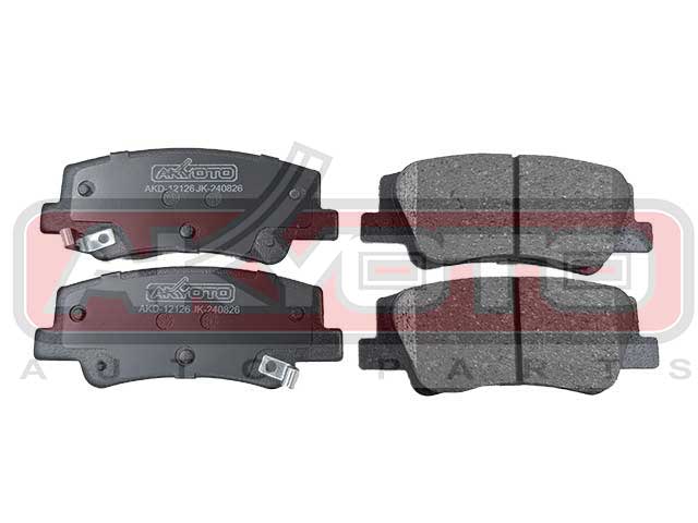 КОЛОДКИ ТОРМОЗНЫЕ ДИСКОВЫЕ ЗАДНИЕ КОМПЛЕКТ AKD-12126