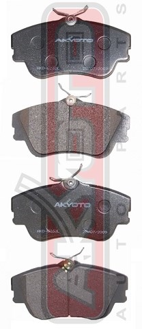 КОЛОДКИ ТОРМОЗНЫЕ ДИСКОВЫЕ ПЕРЕДНИЕ AKD-0160