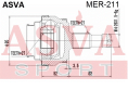 ШРУС НАРУЖНЫЙ ЗАДНИЙ 27x67x27 (БЕЗ КОЛЬЦА ABS) MER-211