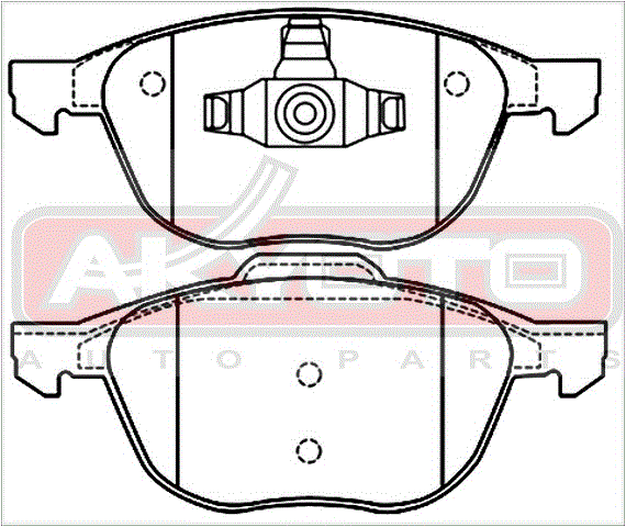 КОЛОДКИ ТОРМОЗНЫЕ ДИСКОВЫЕ ПЕРЕДНИЕ AKD-0365
