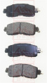 КОЛОДКИ ТОРМОЗНЫЕ ДИСКОВЫЕ ПЕРЕДНИЕ AKD-02109