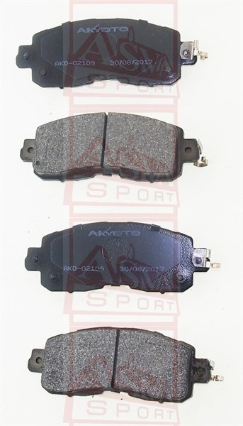 КОЛОДКИ ТОРМОЗНЫЕ ДИСКОВЫЕ ПЕРЕДНИЕ AKD-02109