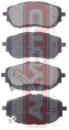 КОЛОДКИ ТОРМОЗНЫЕ ДИСКОВЫЕ ПЕРЕДНИЕ AKD-01105