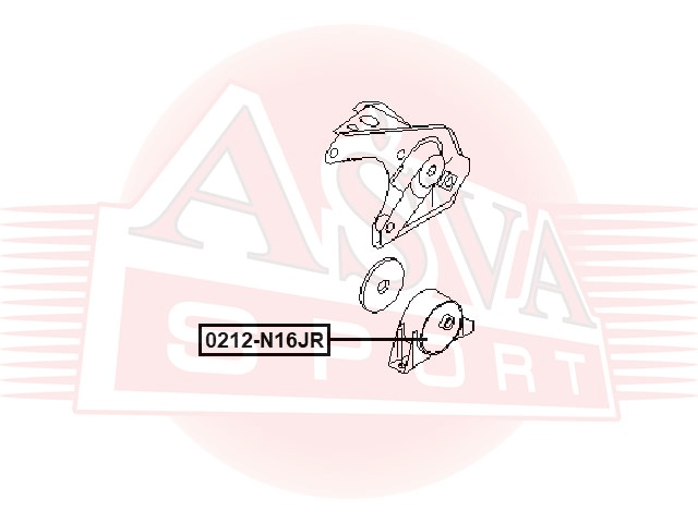 ПОДУШКА ДВИГАТЕЛЯ ЗАДНЯЯ 0212-N16JR